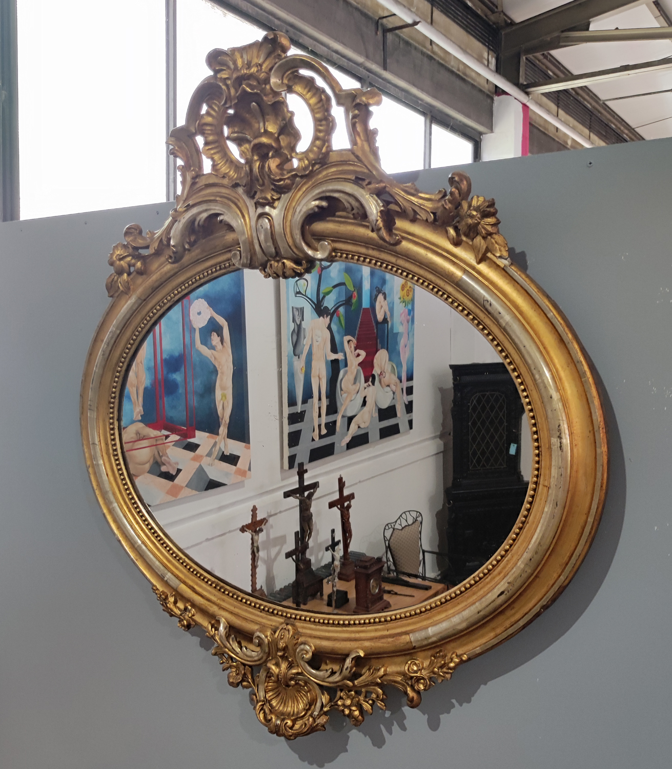 KuA.14737e Ovaler Spiegel.