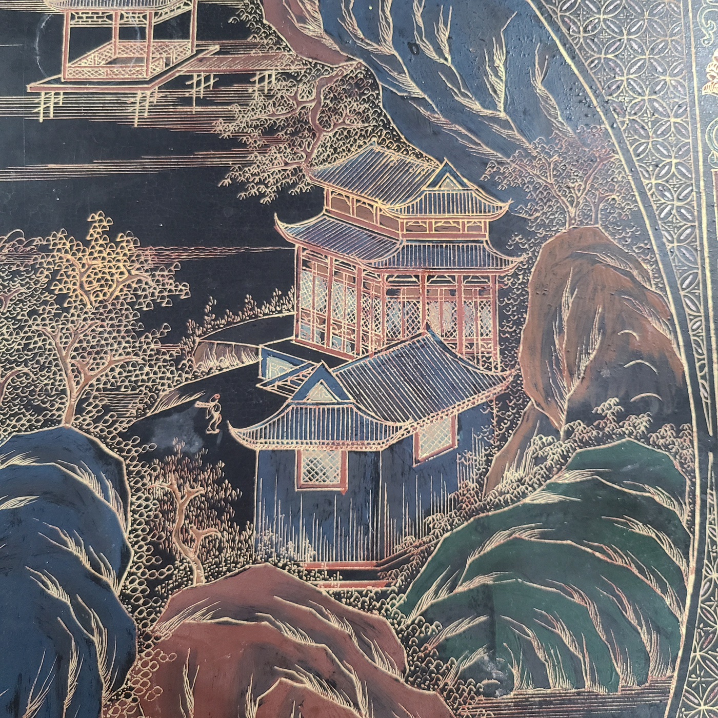 t63i Langer asiatischer Tisch.