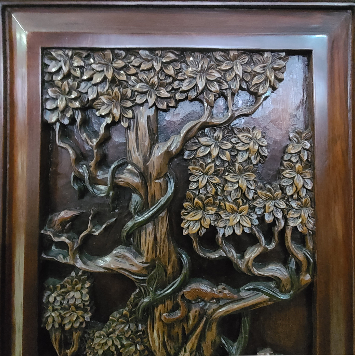 05d Teakholzschrank. Asien.