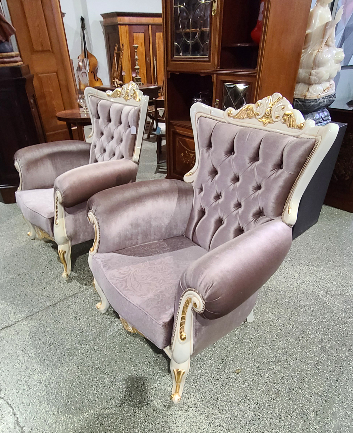 t64 Paar Barockstilsessal.