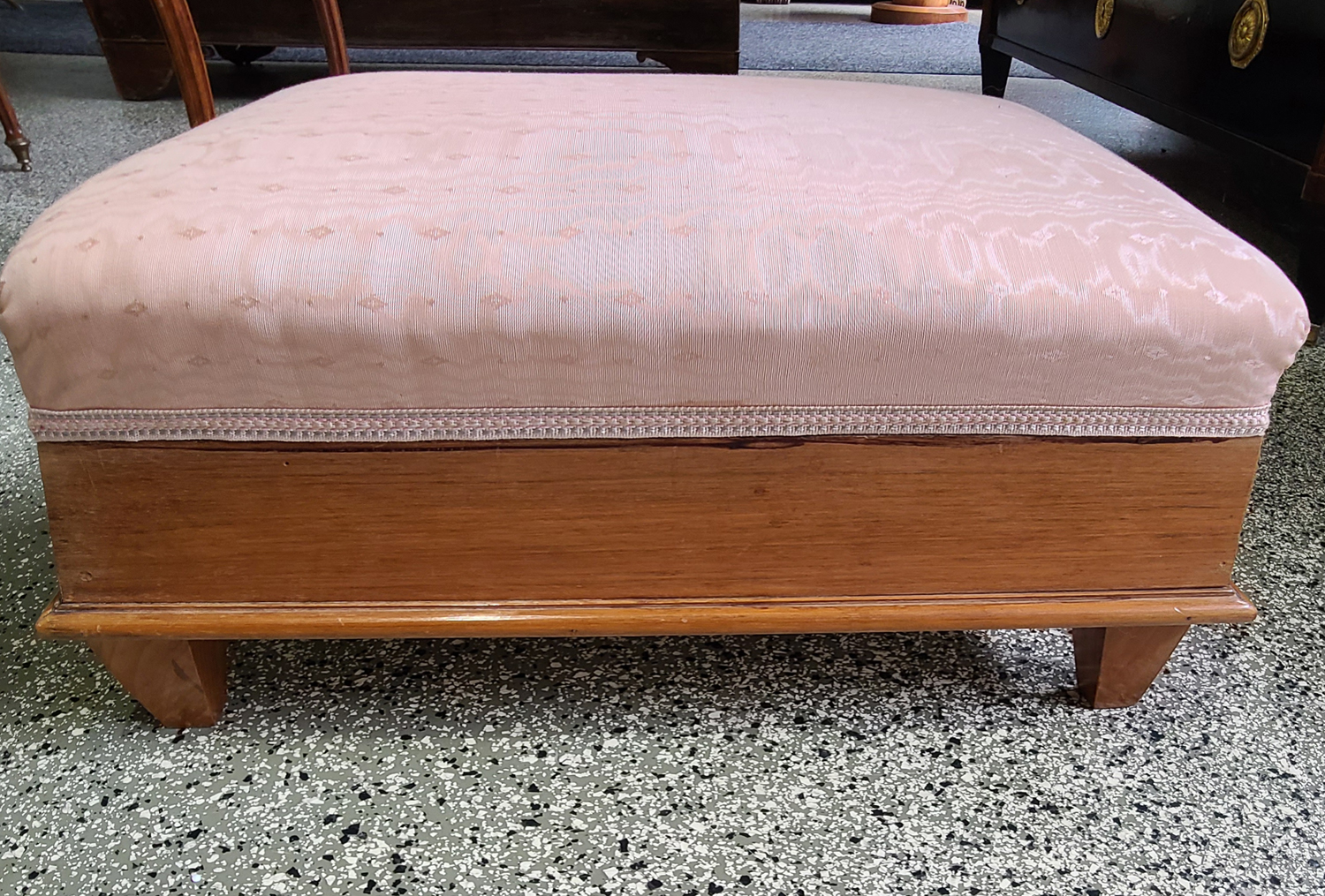 14a Fußschemel Biedermeier.