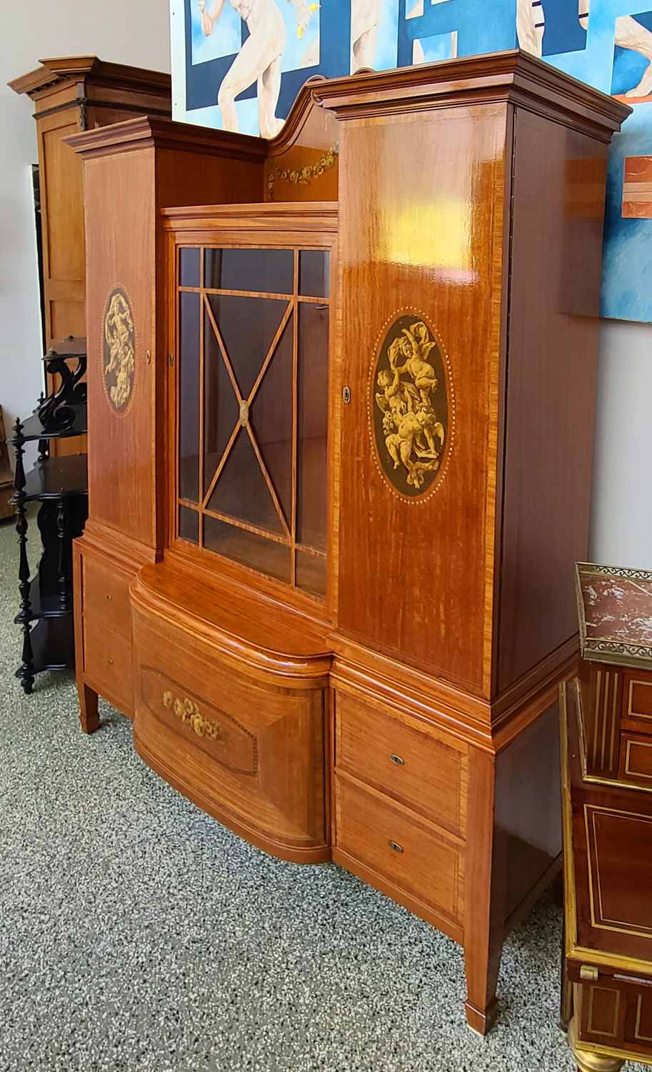 14f Rosenholzschrank.