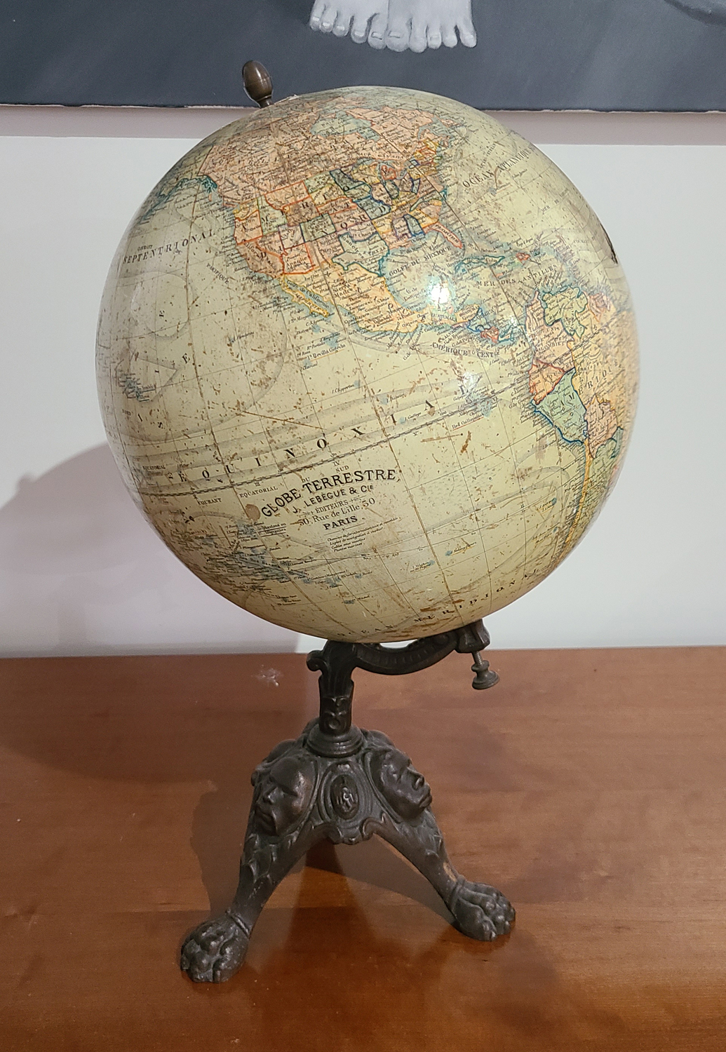 21 französischer Globus.