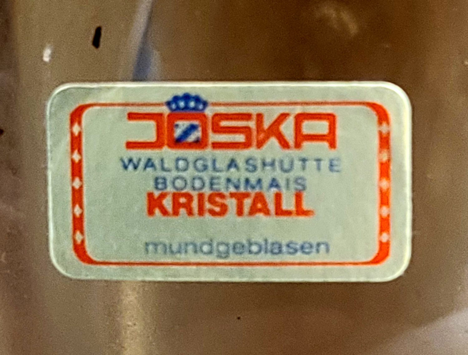 106a Große Mundgeblasene Vase.