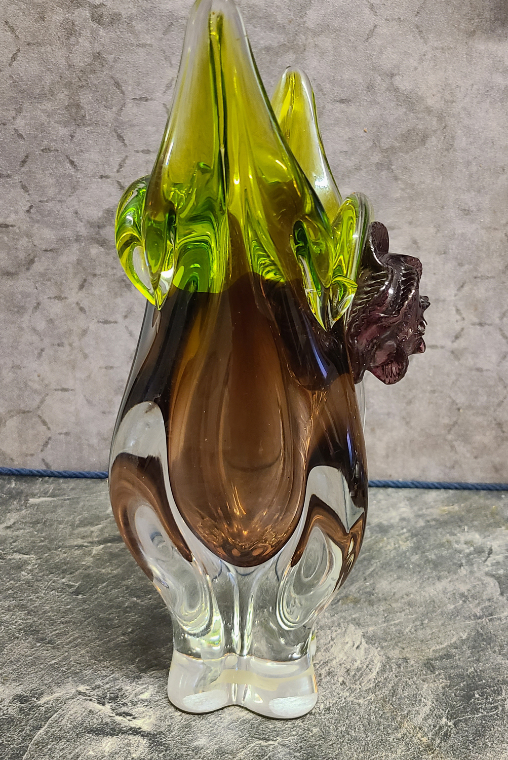 106c Große Mundgeblasene Vase.