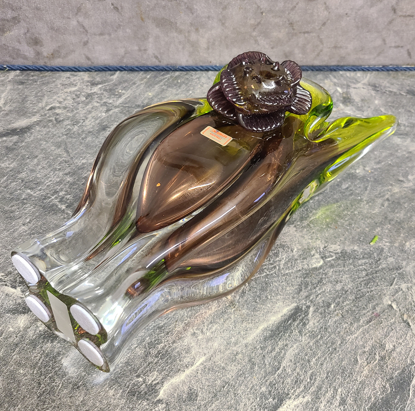 106f Große Mundgeblasene Vase.