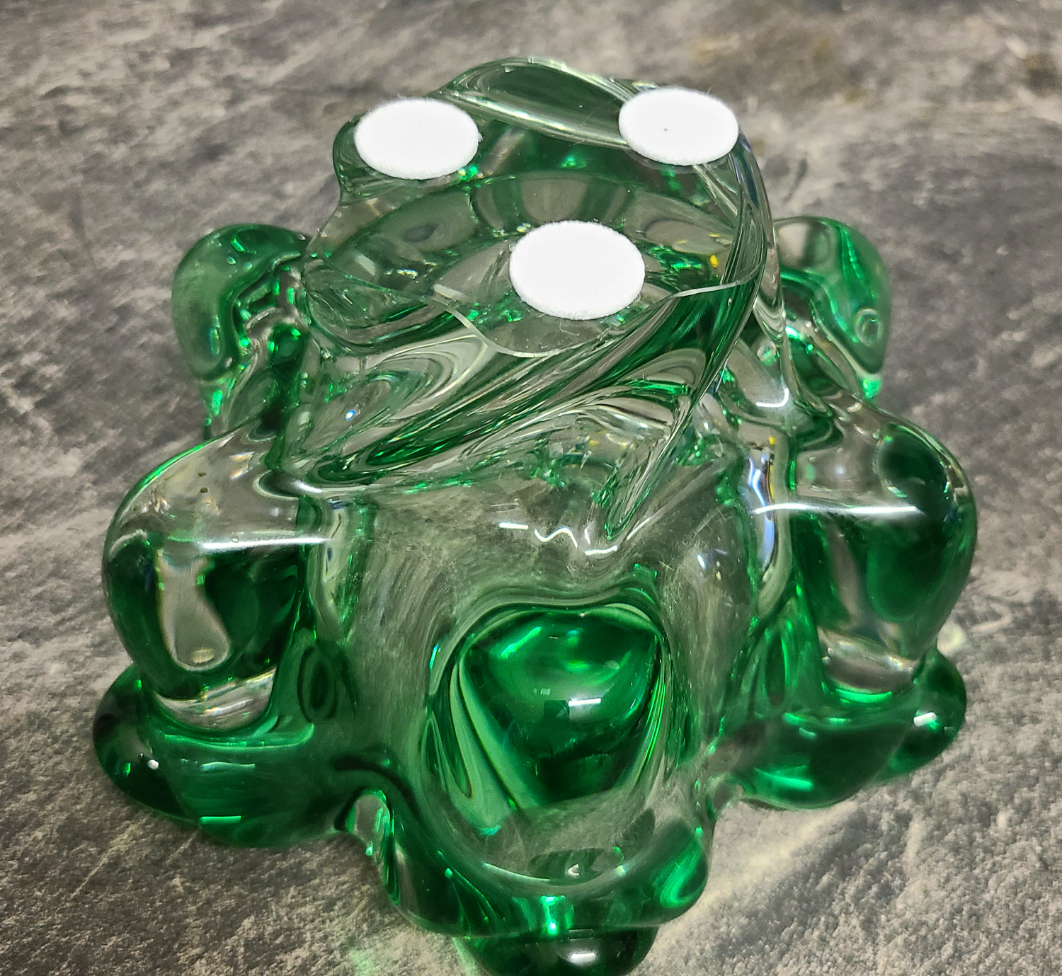 108c Grünliche Muranoglasschale.