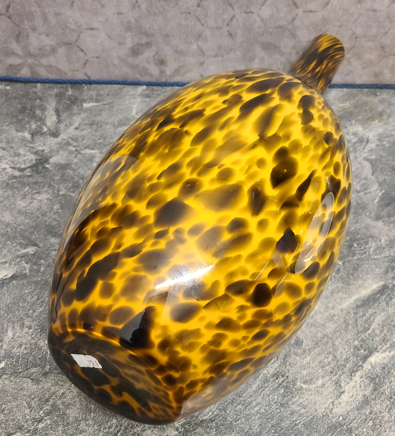 113d Große getiegerte Glasvase.